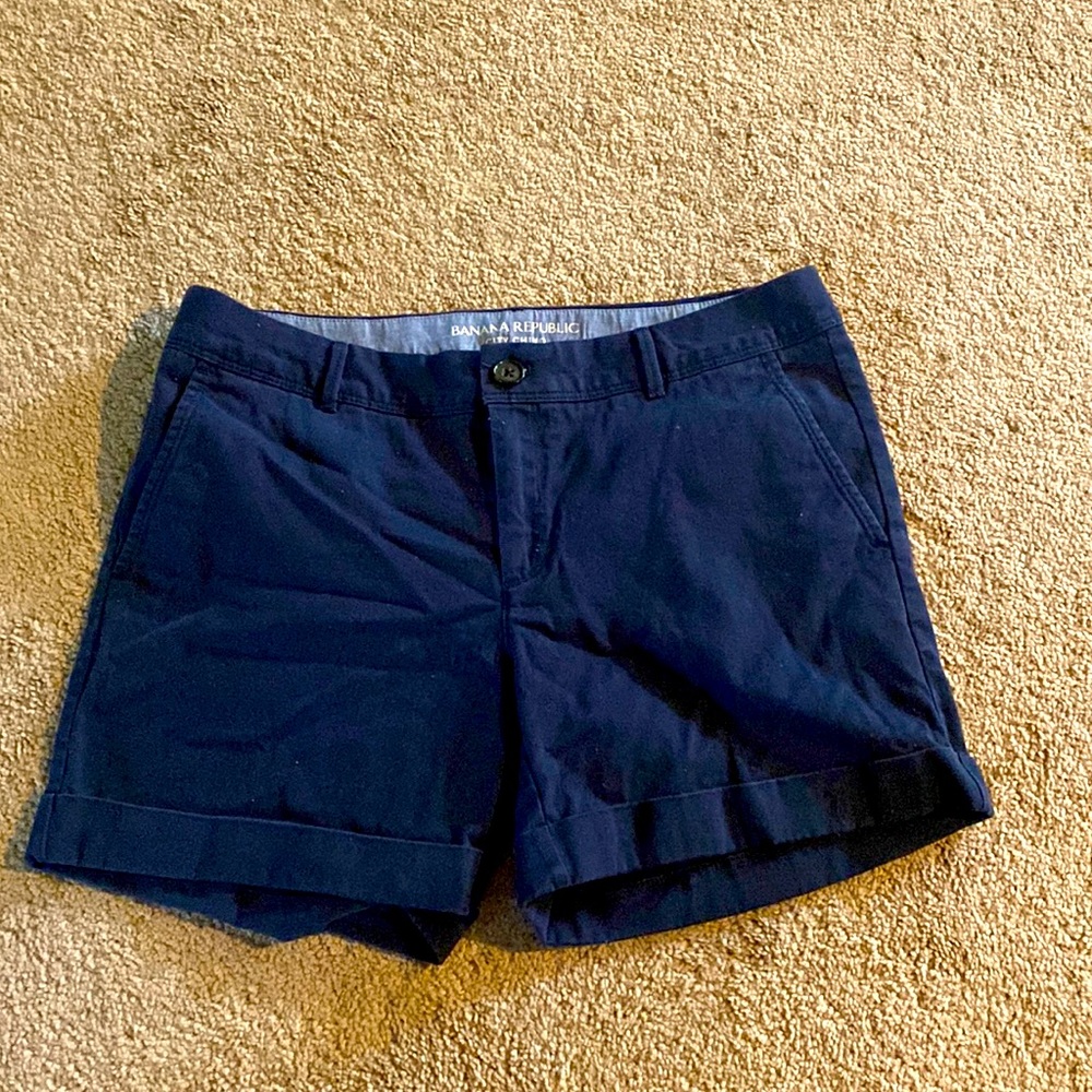 Banana Republic Navy Chino Shorts
